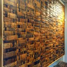 Wine Barrel Wall Paneling 8 X11 With Oak Framing Wine Barrel Wall Wine Barrel Furniture Wine Barrel