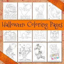 While many of these coloring page are cute, there are also several more scary options and pages with complex fill patterns. Halloween Coloring Pages Itsybitsyfun Com