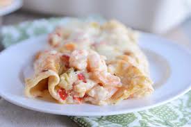 Add chopped shrimp and scallops until shrimp are slightly pink. Shrimp Enchiladas Mel S Kitchen Cafe
