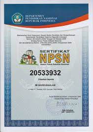 Kegiatan lomba kuliner (masakan tradisional) 13 november 2018. Sertifikat Nomor Pokok Sekolah Nasional