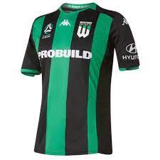 In the bottom right corner is a subtle green 'w'. Western United 2019 20 Heimtrikot