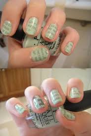 Materials 1 Small Glass Rubbing Alcohol Or Vodka 10 Strips Of Newspaper Big Enough To Cover Each Nail Any Light Colored Nails Newspaper Nails Nail Polish