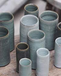 Simple Cylindrical Vases Thrown From Three Different Weights Of Clay Turned Quickly When Leather Hard To A Relative Modern Pottery Handmade Ceramics Ceramics
