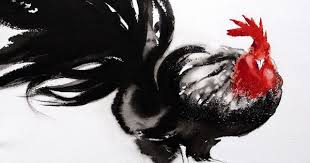 Intrigue2 By Soo Beng Lim Watercolor Rooster Art Chicken Art