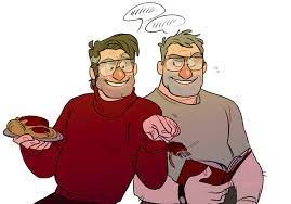 Match the beginning of each sentence with its ending. Two Old Men Enjoying Eachothers Company Gravity Falls Comics Gravity Falls Gravity Falls Art