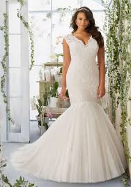 Notice the spectacular mermaid wedding dresses. Morilee Bridal Embroidered Appliques On Tulle Mermaid Plus Size Wedding Dress Over Soft Satin Morilee