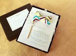 Premium chalkboard baby shower invitations 8ct 6in x 4 3/4in paper cards. Little Man Bow Tie Inspired Baby Shower Invitations