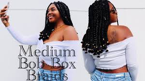 Maybe you would like to learn more about one of these? Medium Length Bob Box Braids Protective Style On Natural Hair Youtube