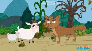 The Wolf And The Seven Lambs Panchatantra Stories For Kids Mocomi Stories For Kids English Story Kids