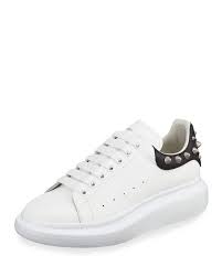 Black And White Alexander Mcqueen Sneakers Alexander Mcqueen Oversize Sneakers In Black And White Leather With Studs Modesens Alexander Mcqueen Oversized Sneakers Alexander Mcqueen Men Sneakers