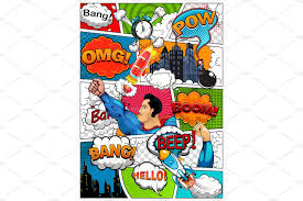 Comic Book Page Divided By Lines Comic Book Pages Black And White Comics Comic Books