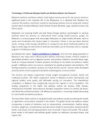 Data were analysed by statistical package social science (spss). Malaysia Health And Wellness Industry Trends Malaysia Health Industr