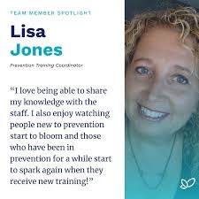 This week's staff spotlight features Lisa A. Jones, Prevention Training  Coordinator at Hanley Foundation. Lisa assists with the new orientation and  training of Hanley's prevention staff statewide. #HanleyEffect
