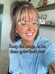 Bangs or no bangs? I wear them pushed back with a headband 90% of the ...