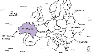 Australia In Europe Map Innocent Drinks On Twitter: "Australia On Stage At #Eurovision. In Case You  Were Wondering, Here's How The European Map Looks Now.  Https://T.co/Lba7Moqsjh" / Twitter