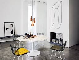 Round brass and mosaic coffee table by berthold müller, germany, 1950s. Bertoia Side Chair Knoll