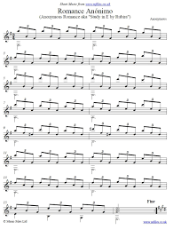 Romance Anonimo Romance By Anonymous For Guitar Classical Guitar Sheet Music Sheet Music Classical Sheet Music