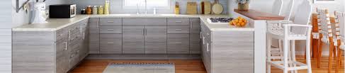 Less susceptible to swelling and shrinking with humidity. Gray Kitchen Cabinets Vevano Home