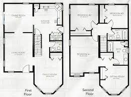 This 2 story traditional home plan has four bedrooms with a total floor area of 213 square meters. Floor Plan Simple 2 Story 4 Bedroom House Design Novocom Top