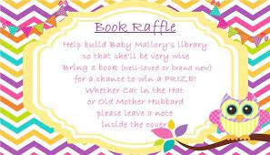 Book Raffle Baby Shower Poem Baby Shower Poems Baby Sprinkle Raffle