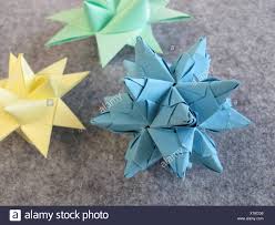 Origami Weihnachtsstern Stockfotos Origami Weihnachtsstern