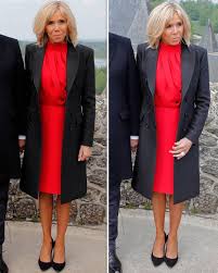 Her marriage to macron is regarded as unconventional by many due to. Brigitte Macron News Emmanuel Macron S Wife Wears Red To Honour Leonardo Da Vinci Express Co Uk