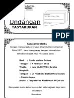 Guys, sehabis membangun atau membeli rumah, ada baiknya juga kalau kamu bikin syukuran, lho. Undangan Tasyakuran Haji Pdf
