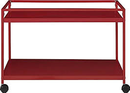 Can be used as a coffee table, for uniquely showcasing items in retail setting or for factory use. Marshall 2 Shelf Rolling Coffee Table Cart Red Finish In Dubai Uae Whizz Serving Carts