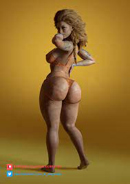 1girls 3d 3d (artwork) abs aesir (norse mythology) areolae big  breasts blonde hair blue eyes bra braided hair breasts cameltoe female  female focus female only god of war god