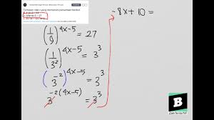 X log 64 = 3 x³ = 64 x = ∛64 x = 4. Menentukan Nilai X Yang Memenuhi Persamaan Youtube