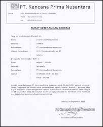 Kop surat kantor (tercantum alamat dan nomor telepon kantor). Perlu Contoh Surat Keterangan Kerja Cek Semua Disini