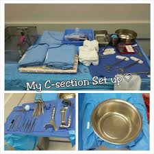 C Section Set Up A Good Setup Not Mine But Close I Worked In The Or Suites Of The L D De Surgical Technologist Student Surgical Technologist Surgical Tech