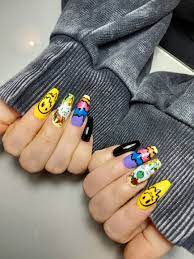 Trippy Nails Acrylic Nails Coffin Short Diy Acrylic Nails Fire Nails