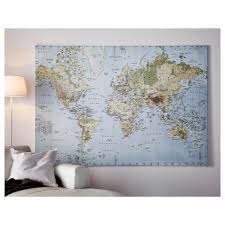0248489 Pe387094 S5 Jpg 2 000 2 000 Pixels Wereldkaart Ikea Muur Canvas