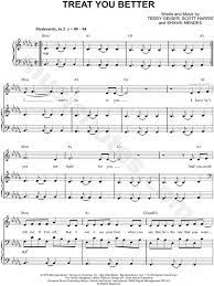 Shawn Mendes Treat You Better Sheet Music In Bb Minor Transposable Download Print Sheet Music Piano Music Clarinet Music