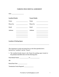 Daily rental at rm20, monthly rental at rm150 and a flat rate of. 26 Printable Parking Lease Template Forms Fillable Samples In Pdf Word To Download Pdffiller