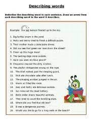 Check spelling or type a new query. Adjectives Describing Words Esl Worksheet By Janet Att