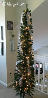 How To Hang Ribbon On A Christmas Tree Pencil Christmas Tree Skinny Christmas Tree Skinny Christmas Tree Decorations