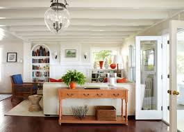 Console Table Behind Couch And Area Rug Size