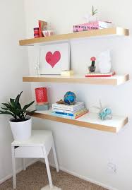Diy Ikea Hack Floating Shelves Color Block A Bubbly Life Floating Shelves Diy Ikea Lack Shelves Ikea Diy