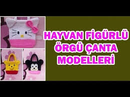 Hayvan Figurlu Orgu Canta Modelleri Crochet Hats Crochet Youtube