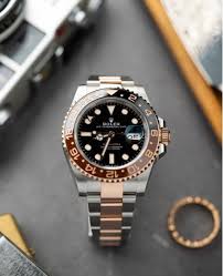 Rolex GMT master super clone dual tone rose gold watch - Watches in Dubai -  Premium Replica Watches for Every Style