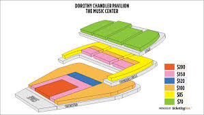 dorothy chandler pavilion seating chart