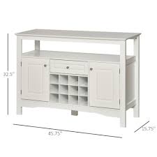 Use the wayborn paladin buffet cabinet as the perfect setup for your dining room. Homcom Modern Wooden Kitchen Buffet Bar Cabinet Storage With Drawer And 12 Bottle Wine Rack For Living Room White Walmart Com Walmart Com