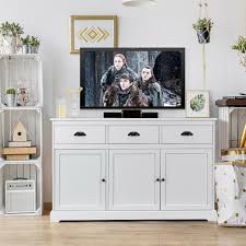 Check spelling or type a new query. Gymax 3 Drawers Sideboard Buffet Table Storage Console Cabinet Entryway Cupboard White Walmart Com Walmart Com