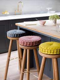 round cushion handmade 100 customizable with kirkby design etsy bar stool cushions kitchen chair cushions stool cushion