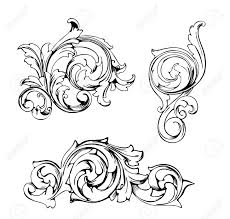 Discover more posts about filigree tattoo. Vintage Baroque Victorian Frame Border Tattoo Floral Ornament Leaf Scroll Engraved Retro Flower Pattern Decorative Design Tattoo Black And White Filigree Calligraphic Vector Heraldic Swirl Set Royalty Free Cliparts Vectors And Stock