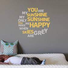 Check spelling or type a new query. You Are My Sunshine Wall Sticker Vinyl Art Decals Children S Bedroom Words Phrases Decals Stickers Vinyl Art Home Garden Worldenergy Ae