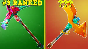 You can read more about this change in the state of development blog here. The Rarest Pickaxes In Fortnite You Won T Guess Correctly Youtube