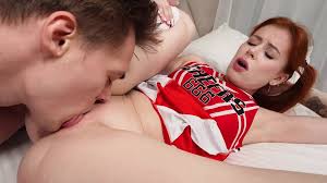 Redhead Cheerleader Bringing Steamy Fantasies to Life Together with Her BF